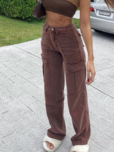 Vaqueros básicos casuales holgados de tiro medio