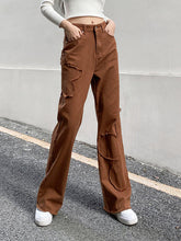 Vaqueros rectos versátiles casuales de cintura alta