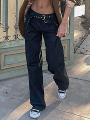 Hebilla de bolso escolar con bolsillo para cinturón informal