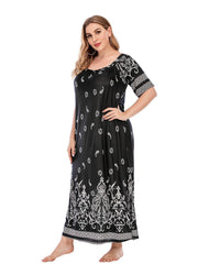 Retro Nation Print Blumen Plus Kleider