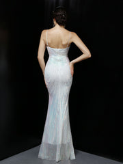 Vestido largo de fiesta de noche en color de ensueño