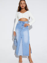 Falda vaquera de corte A