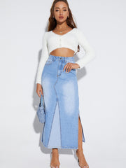 Jeansrock in A-Linie