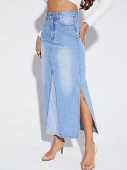 Jeansrock in A-Linie