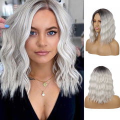 Women's new style short curly hair wig