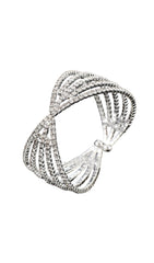 Brazalete de plata con diamantes