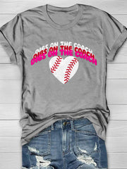 Kurzärmliges T-Shirt mit Baseball-Vintage-Print