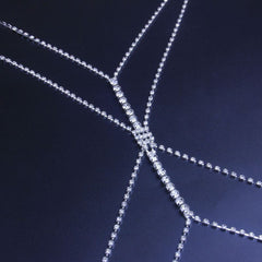 Strass-Brust-Körperkette mit Bikini-Schönheitssymbol XG2200 (für alle Größen geeignet)