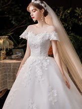 Vestido de novia con nudo y temperamento de ensueño de cola grande de Super Fairy