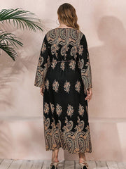 Vestidos elegantes sueltos de manga larga tallas grandes