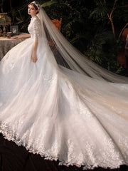 Velo de brazo grueso con cubierta forestal simple y rastrera