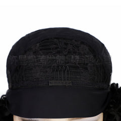 Women's short curly kinky wig
