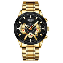 Men's Professional Quartz Watch with Stainless-Steel-Plated Strap, Gold