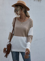 Strickpullover mit Rundhalsausschnitt