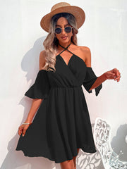 V-neck Halterneck Halter Skirt