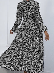 Schwarzes Blumenkleid