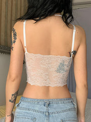 Chaleco pequeño sexy de encaje