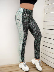 Ropa deportiva estampada que levanta la cadera para mujer
