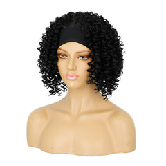 Women's short curly kinky wig