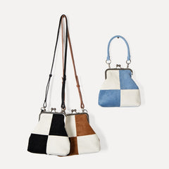 Gestrickte Cord-Karotasche