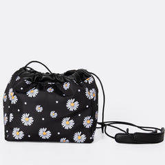 Kleine Daisy Crossbody-Tasche aus Polyestergewebe
