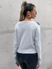 Strickpullover mit Rauten-V-Ausschnitt