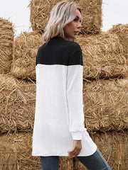 Gestrickter Cardigan-Pullover