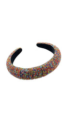 Broche para el cabello de cristal plateado