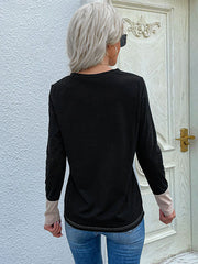 Camiseta holgada con cuello en V