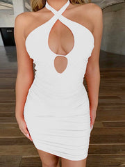 Women's Halter Mini Dress