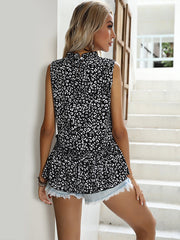 Blusa de gasa con volantes