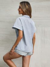 Camisa de rayas azules