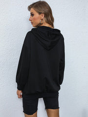 Sudadera con estampado de letras estilo universitario