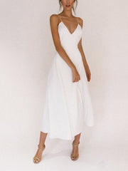 Vestido sexy con tirantes