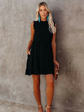 Gerüschter Rock mit hoher Taille