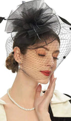 CockTail Hats Mesh Hats With Veil
