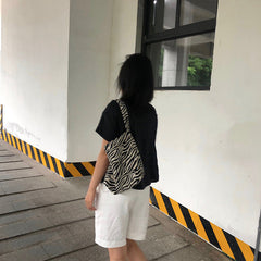 Zebra Pattern Underarm Bag