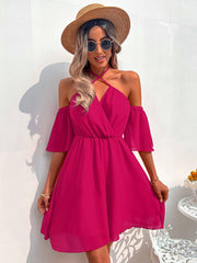 V-neck Halterneck Halter Skirt