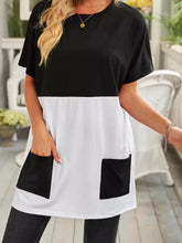 Colorblock Pocketed Mini Dress