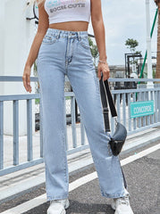 Pantalones anchos, rectos, holgados, de cintura alta y ajustados con aberturas