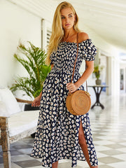 Vestido largo estilo estampado