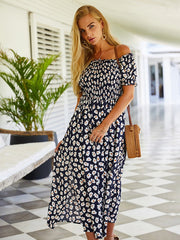 Vestido largo estilo estampado