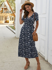 Vestido largo estampado