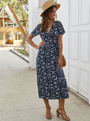 Vestido largo estampado