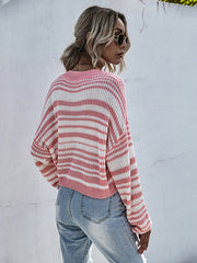 Knitwear Short Striped Sweater