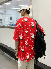 Camiseta casual de verano de manga corta para hombre.