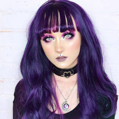 Women's long curly hair wig