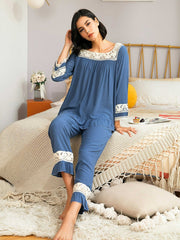 Pure Color Lace Stitching Home Service