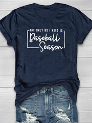 Baseball-Saison-T-Shirt