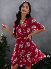 Chiffonkleid mit Blumenmuster